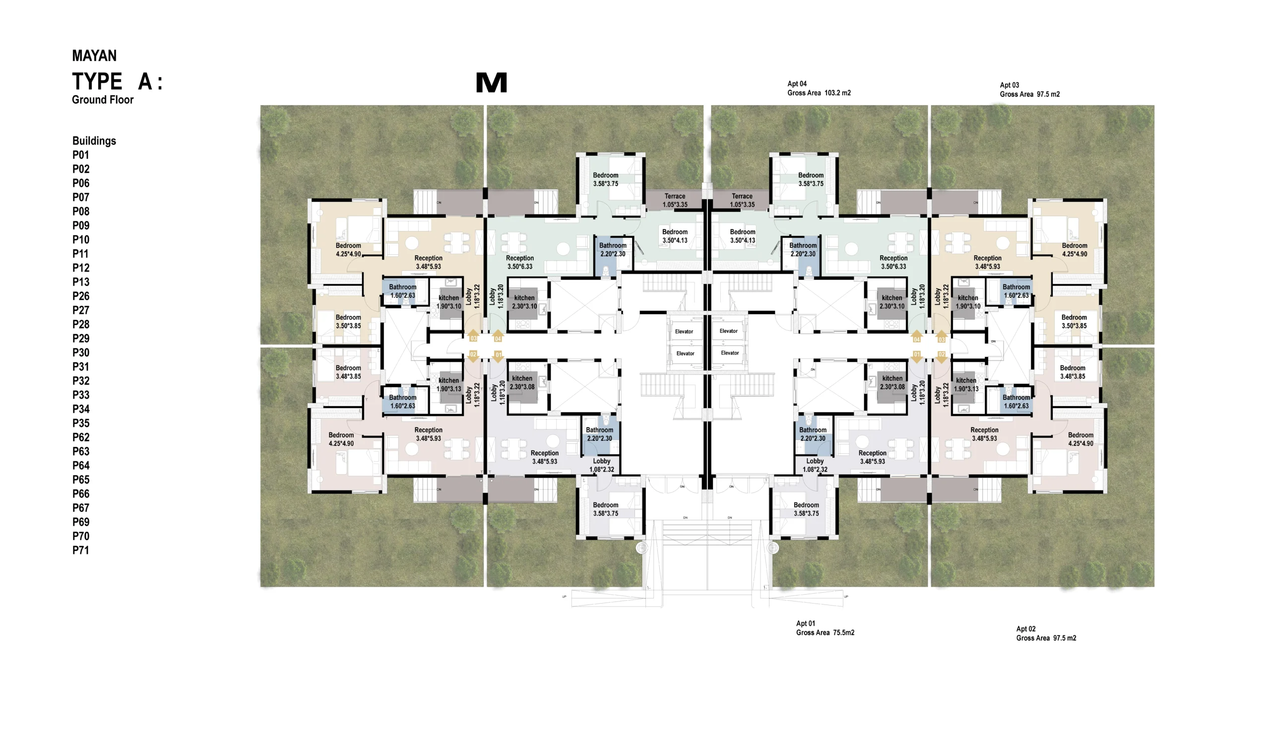 Type A · Ground floor